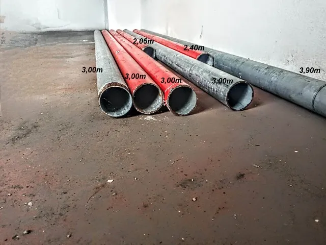 Tubos de aço galvanizado de 3 polegadas, vários tamanhos