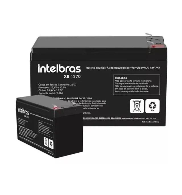 bateria selada 12 volts. intelbras