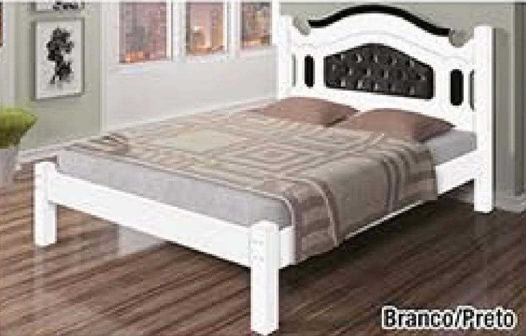 Cama casal madeira Maciça  - Foto 2