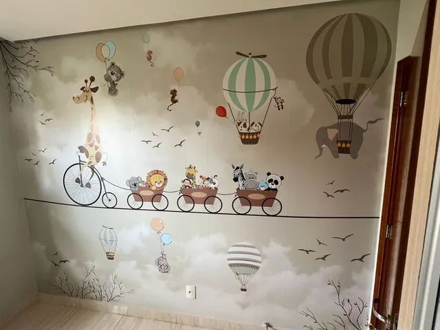 Papel de parede, Adesivo, Tecido (Instalação) - Foto 6