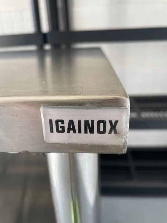 Mesa de Inox - Seminova - 120cm - 6 meses de uso - Foto 4