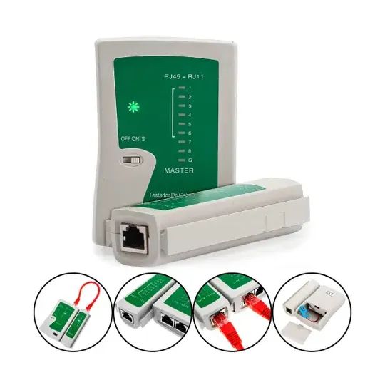 Testador de Conectores Rj45/Rj11/Rj12 (P/ Cabo de Rede UTP/Cat, CCI entre outros) - Foto 2