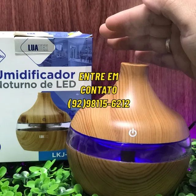 Umidificador Aromatizador Noturno de Led-Entregas 9h as 22h