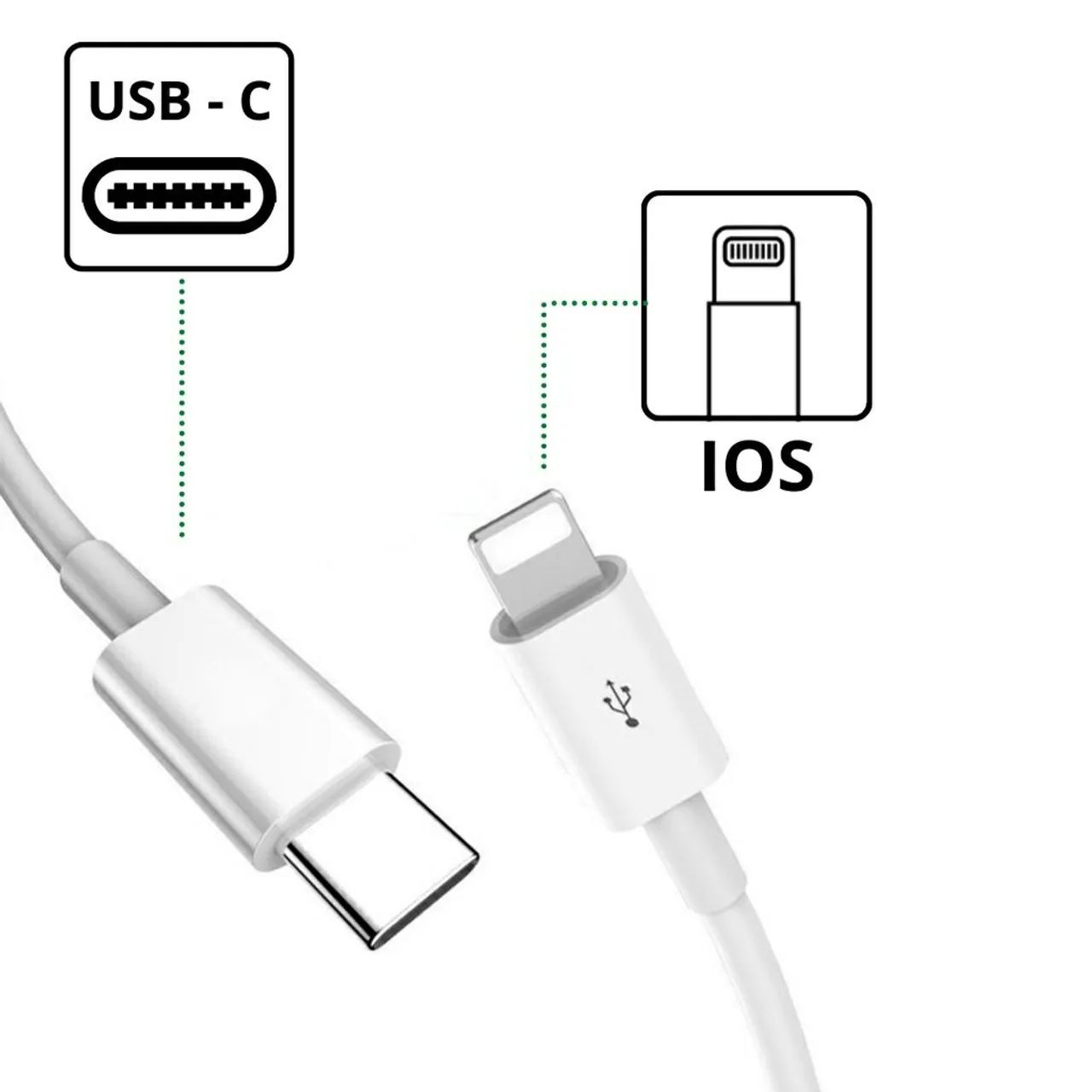 Cabo USB-C para Lightning  1m - Foto 2