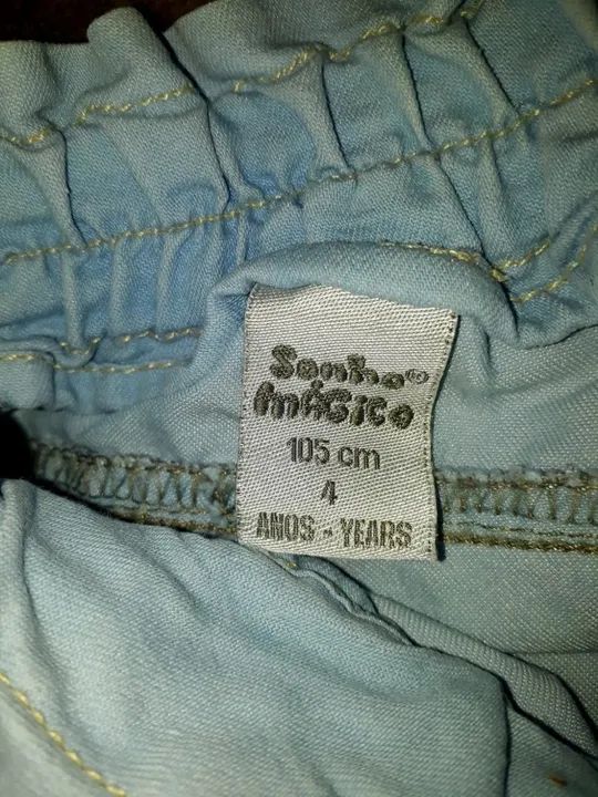 CALÇA MENINA TAM 4 SONHO MÁGICO 105CM - Foto 4