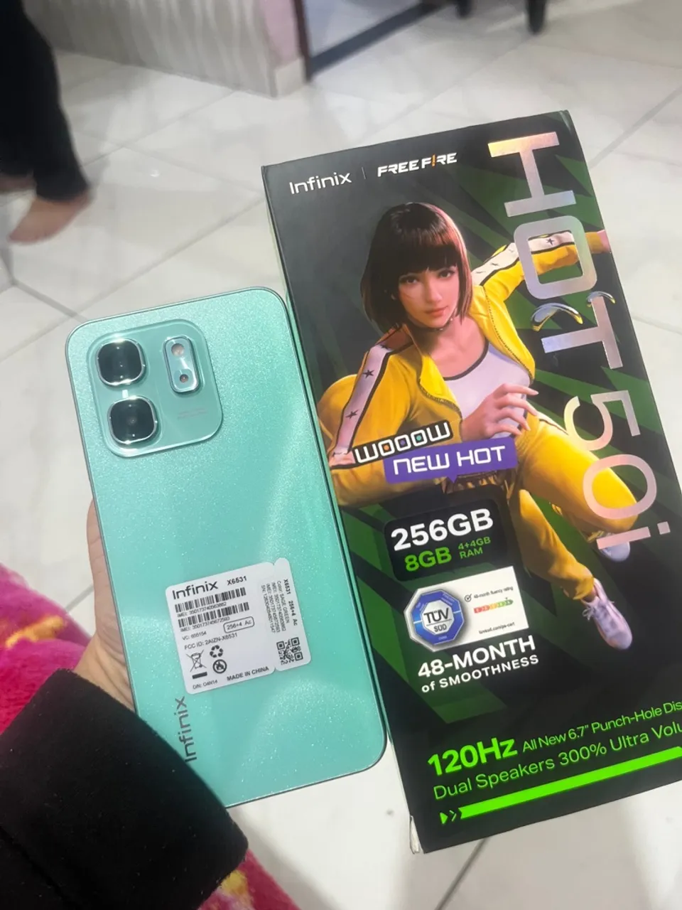 INFINIX HOT50I 256GB/8GB RAM NOVO