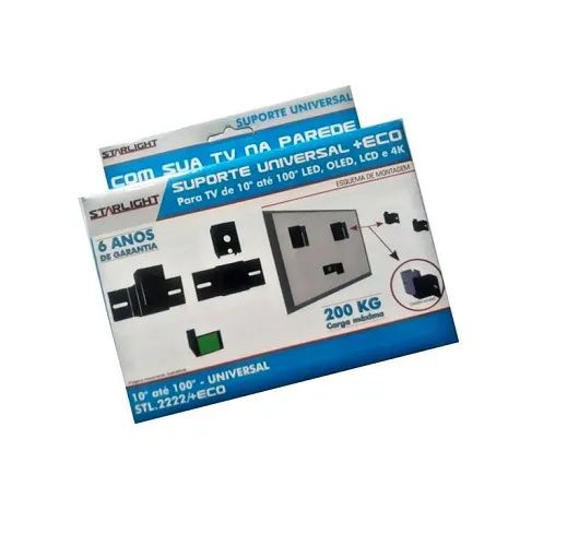 Suporte TV Fixo Universal  Starlight - Foto 5