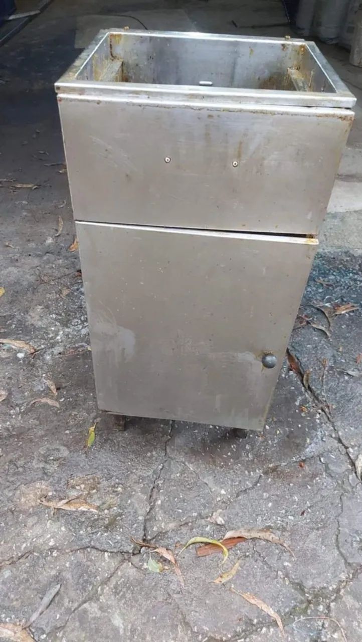 Fritadeira de Inox para restaurante salgados e fritas