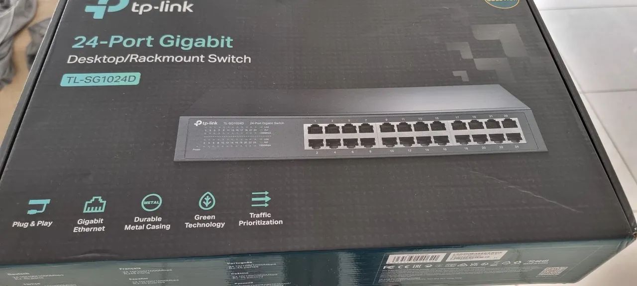 Switch Gigabit TP-Link 24 Portas TL-SG1024D