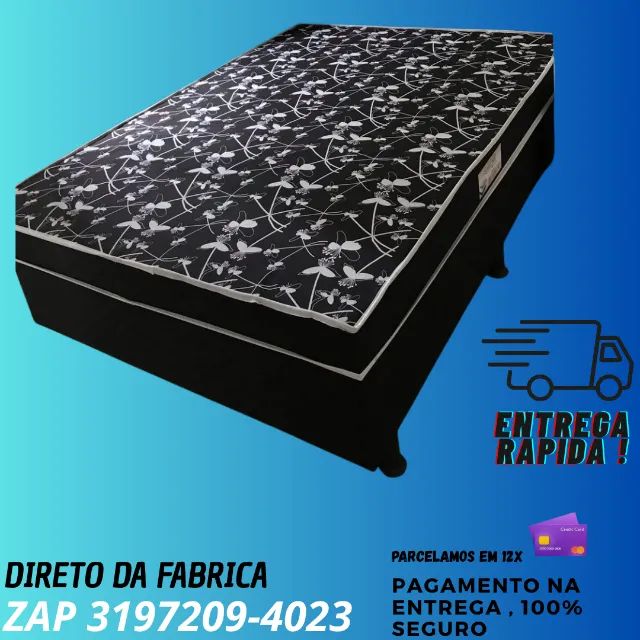 Cama Box Casal OrthoBox com Molas Ensacadas - Sofisticação e Conforto