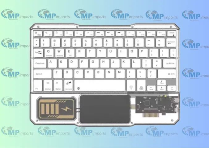 Loja MP Imports: Kit Teclado E Mouse Sem Fio Transparente Bluetooth - Foto 2