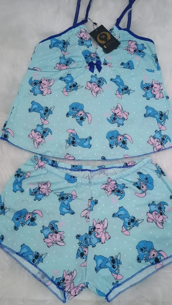 Pijama Stitch e Angel -valor 18( unidade)