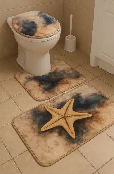 Tapete Banheiro Antiderrapante Macio Retangular 50x80cm 3d64299978170242121