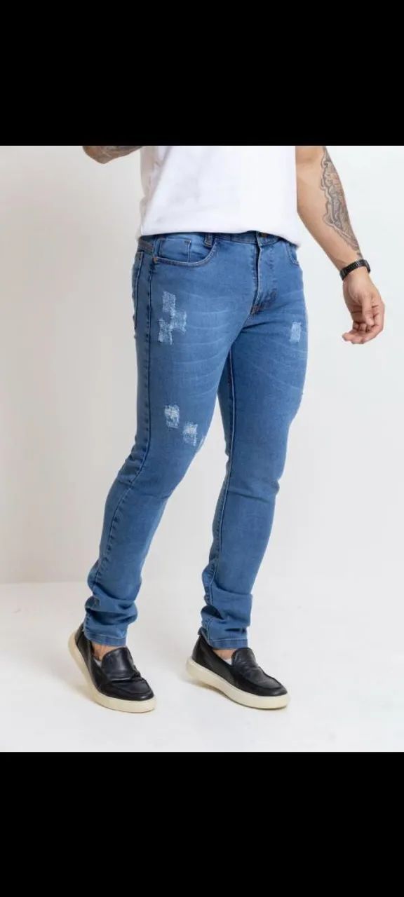 Calça jeans masculina com lycra do 36 ao 52 - Foto 3