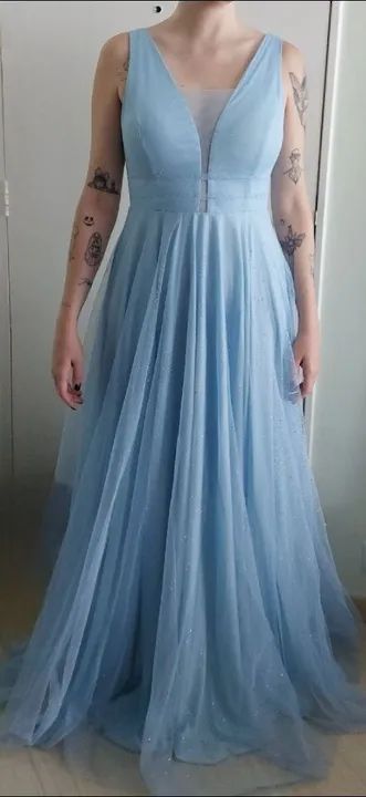 Vestido de festa Azul Serenity - Foto 4