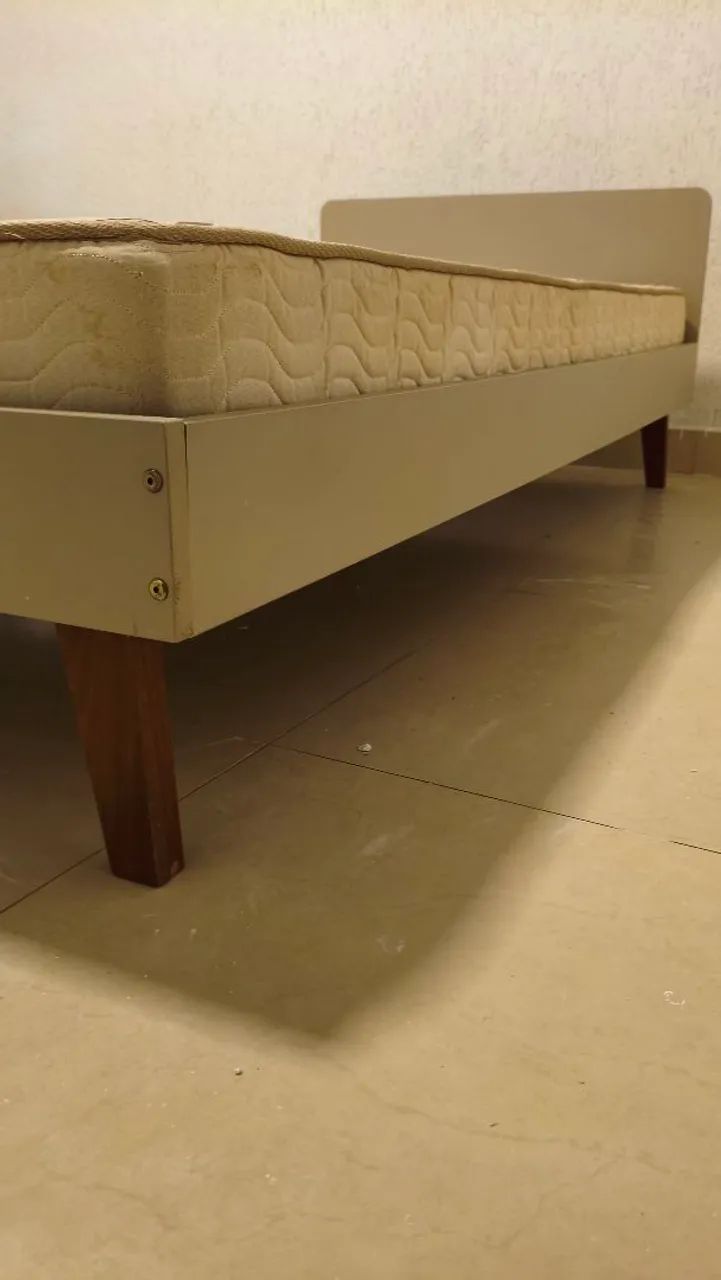 Cama Infantil Baixa de Solteiro - Tok&Stok Box Solteiro com Colchão - Foto 5
