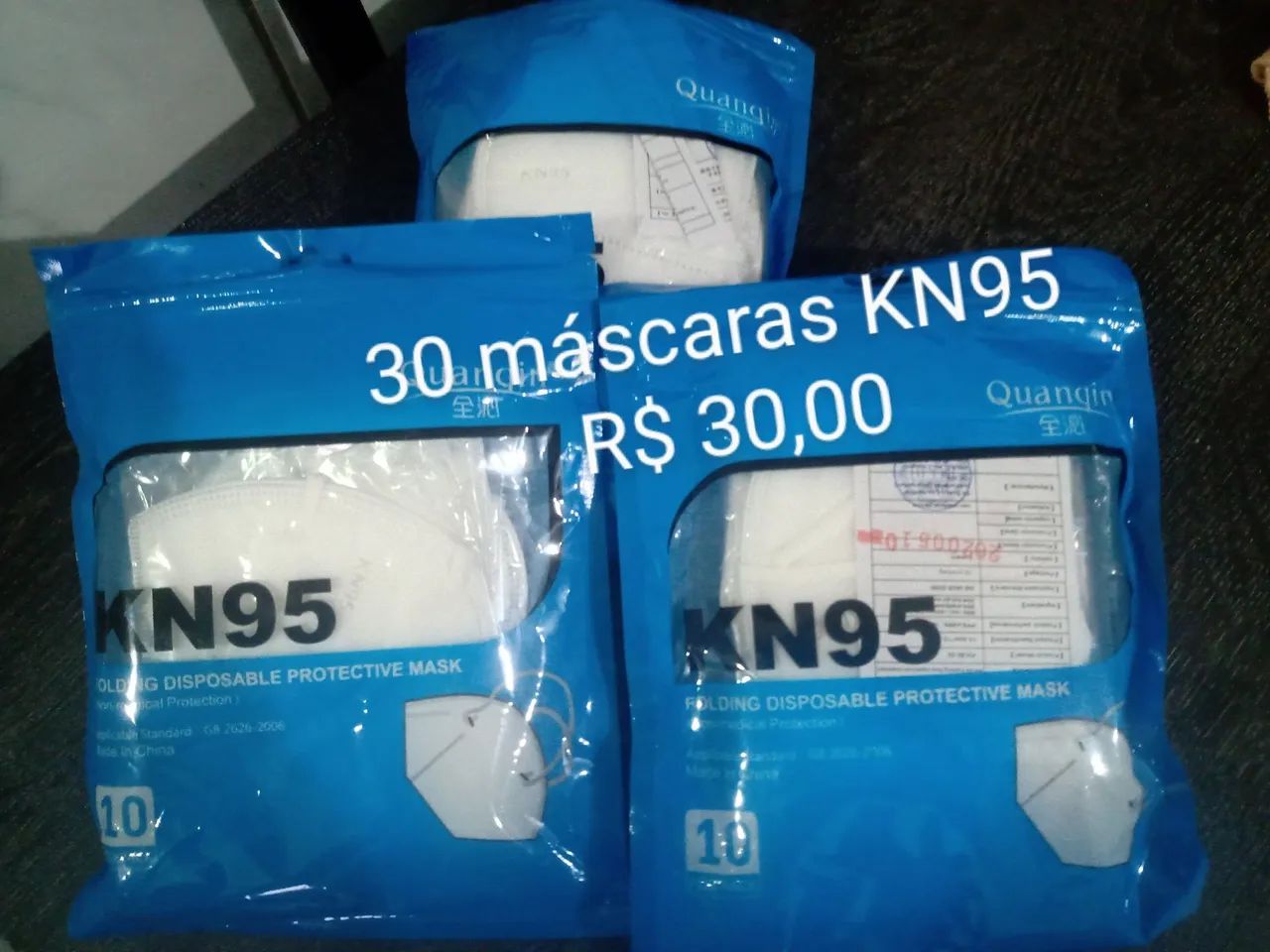 Máscaras KN95 - 30 unidades