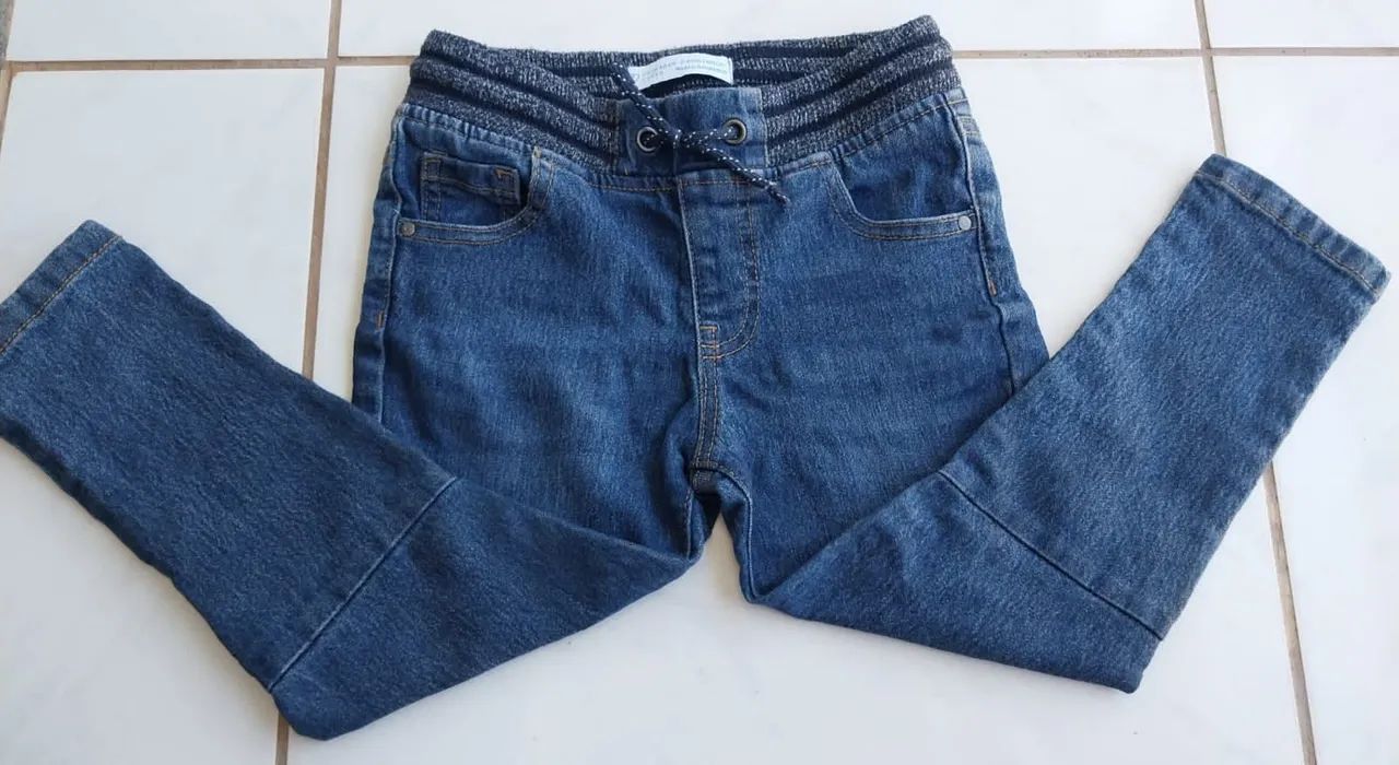 Calça Jeans Infantil com Cós de Moletom 15$