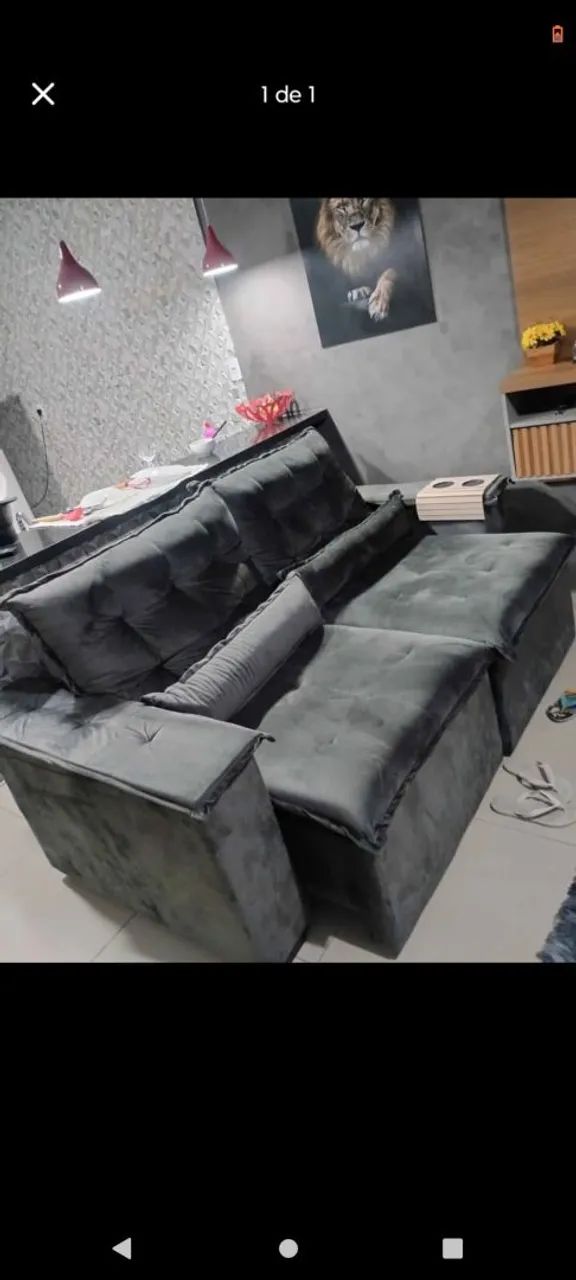 Vendo sofá retrátil big fofão novo64842833271427121