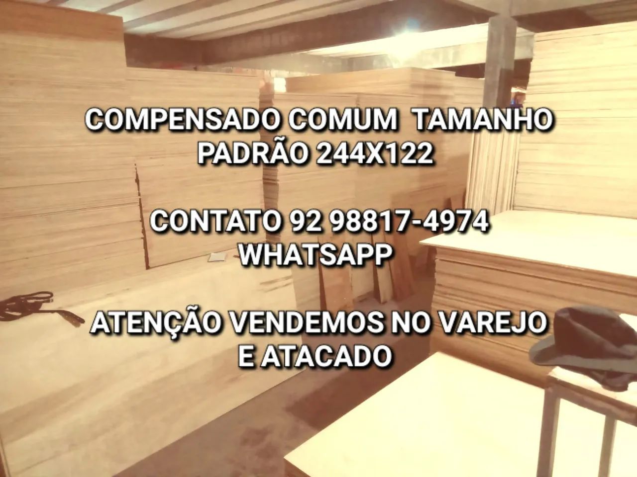 VENDE SE COMPENSADO NOVO TAMANHO 