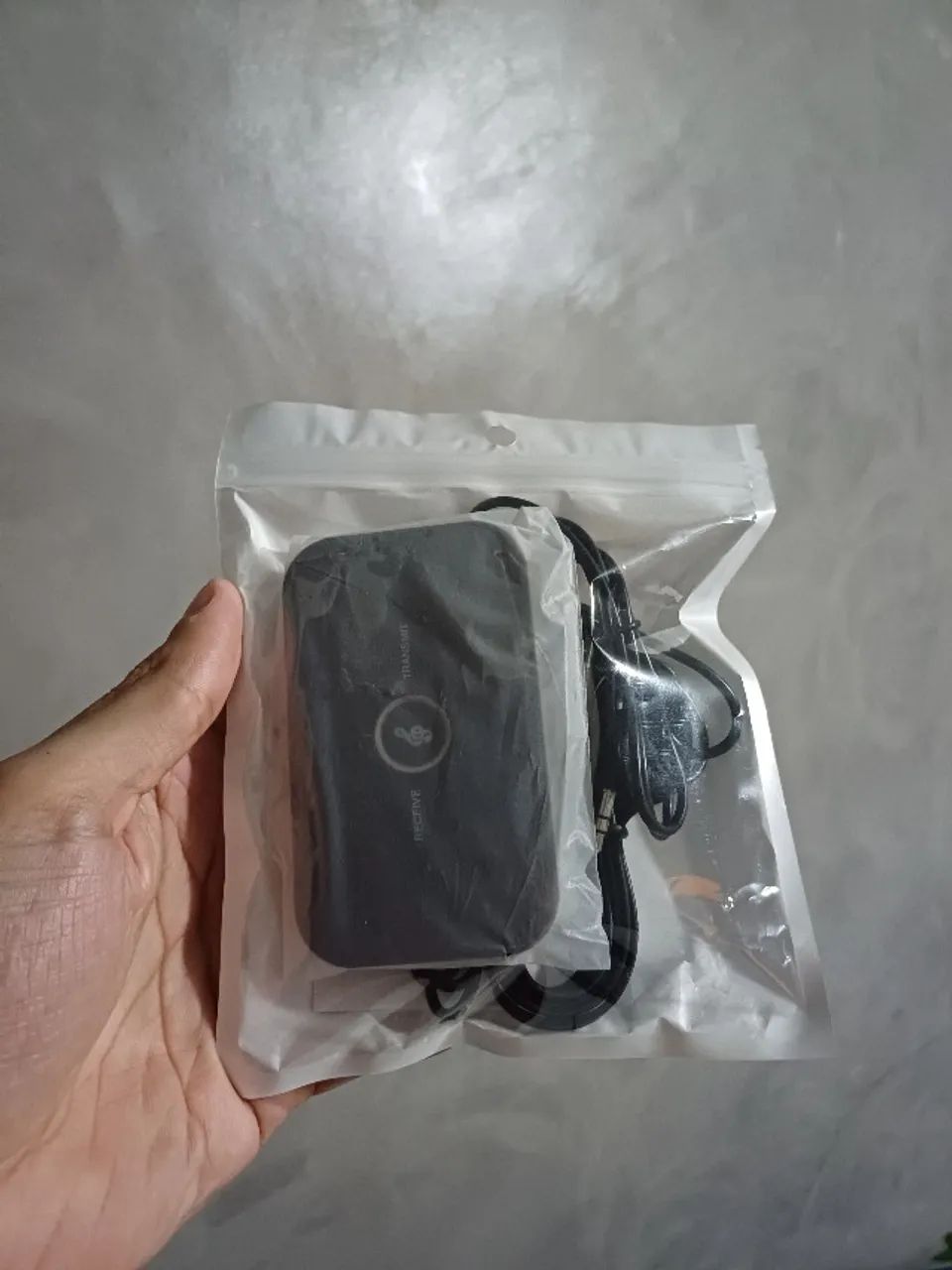 Transmissor / Receptor de Áudio - Bluetooth 5.0 - Recarregável - Com Cabos - Novo - Foto 3