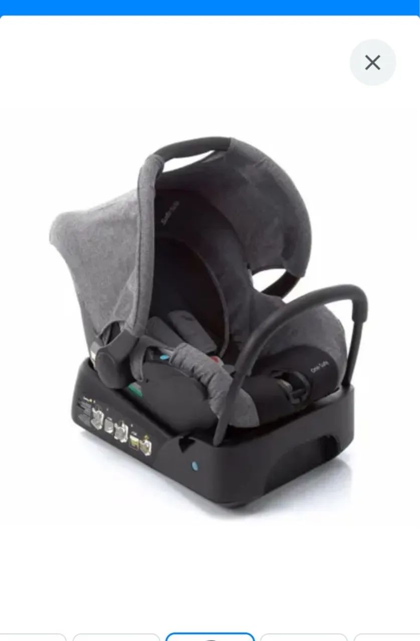 Carrinho de bebê + bebê conforto Marca TRAVEL SYSTEM MOBY GREY safeny one - Foto 3