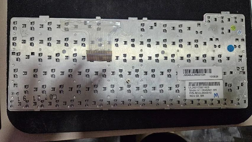 Teclado Para Netbook Lg X140 - Prateado - Br - Foto 2