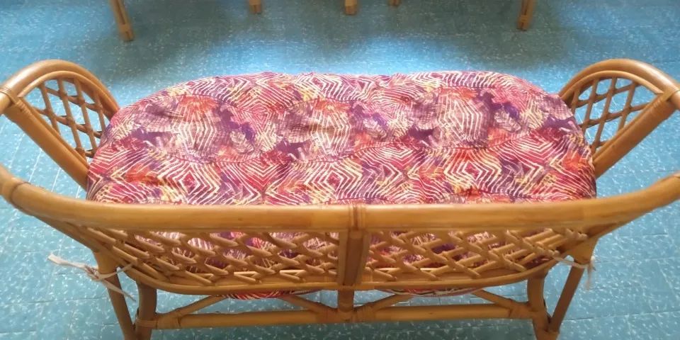 Conjunto duas Poltronas, uma Namoradeira e uma mesinha Varanda de Bambu. - Foto 2