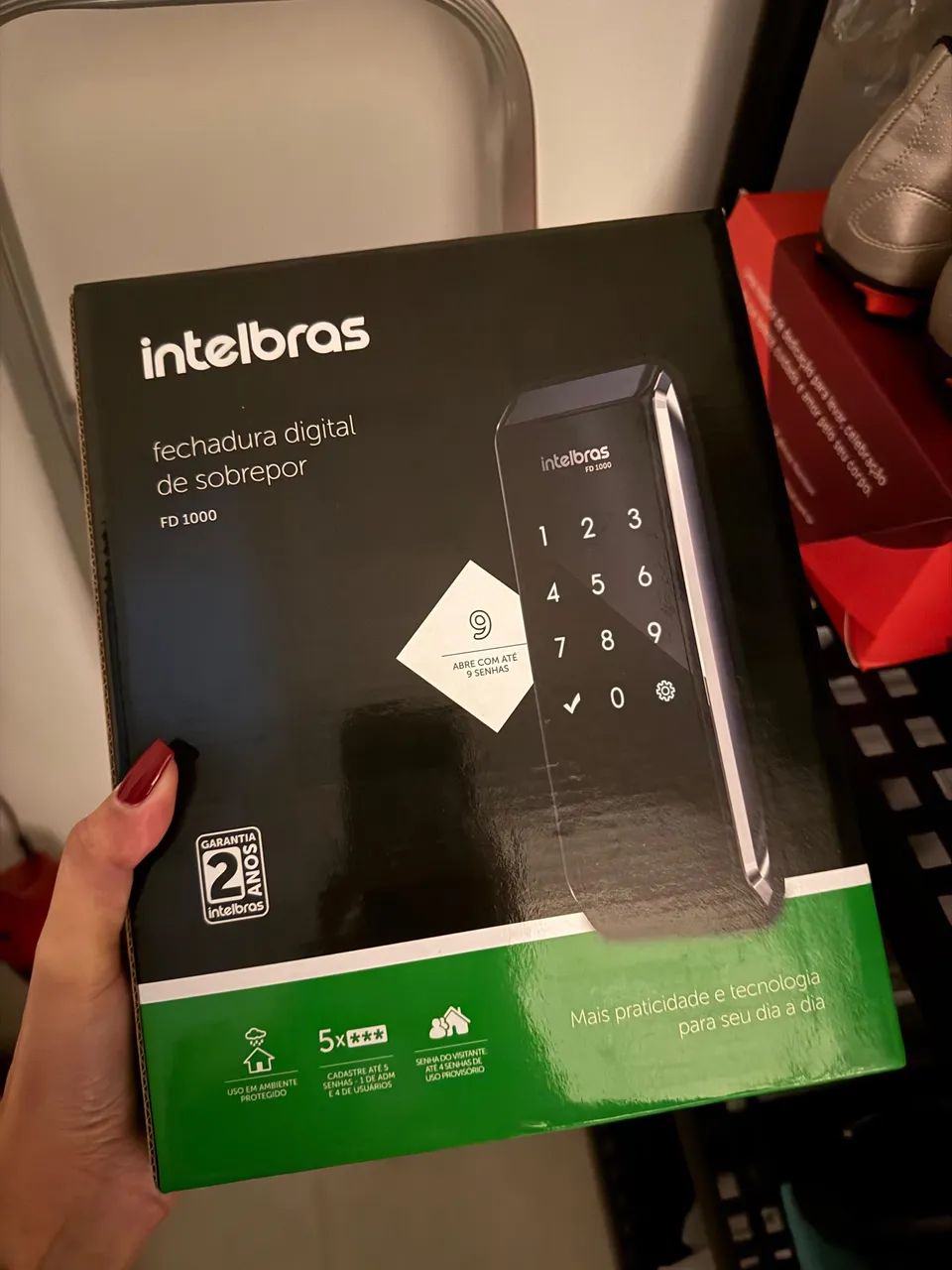 Fechadura digital Intelbras 