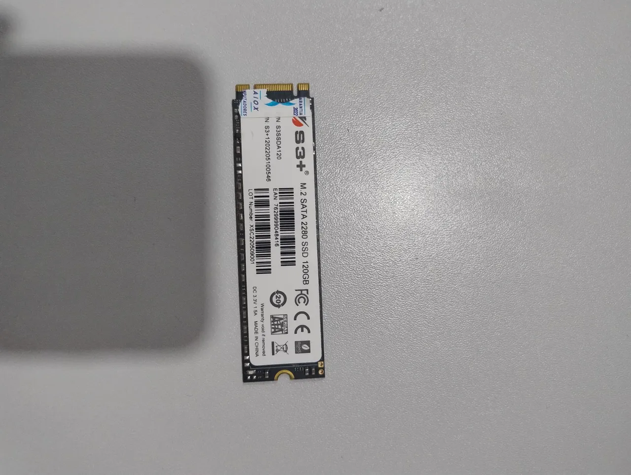 SSD M.2 SATA 2280 120GB S3+