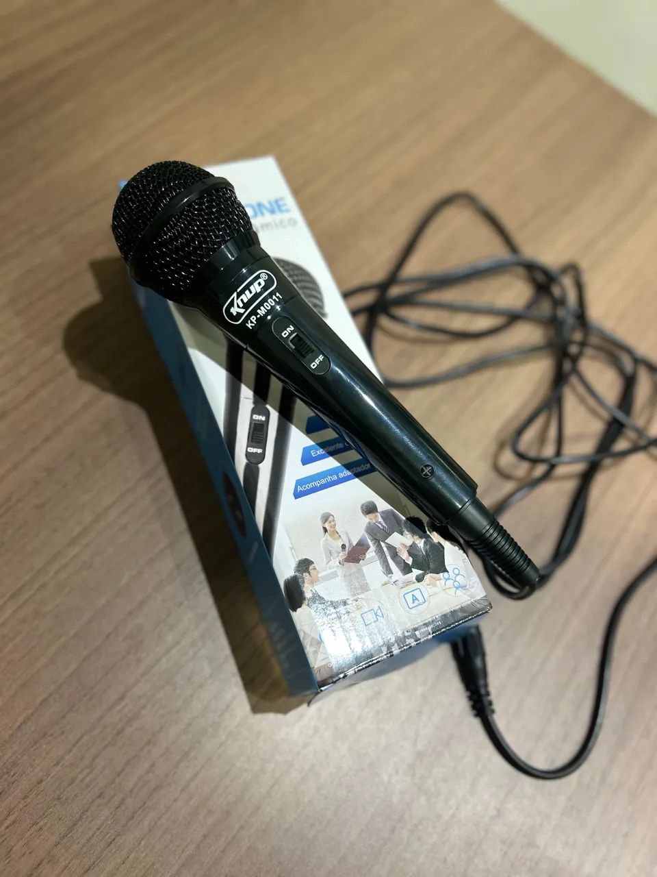 Microfone com fio 3 metros 