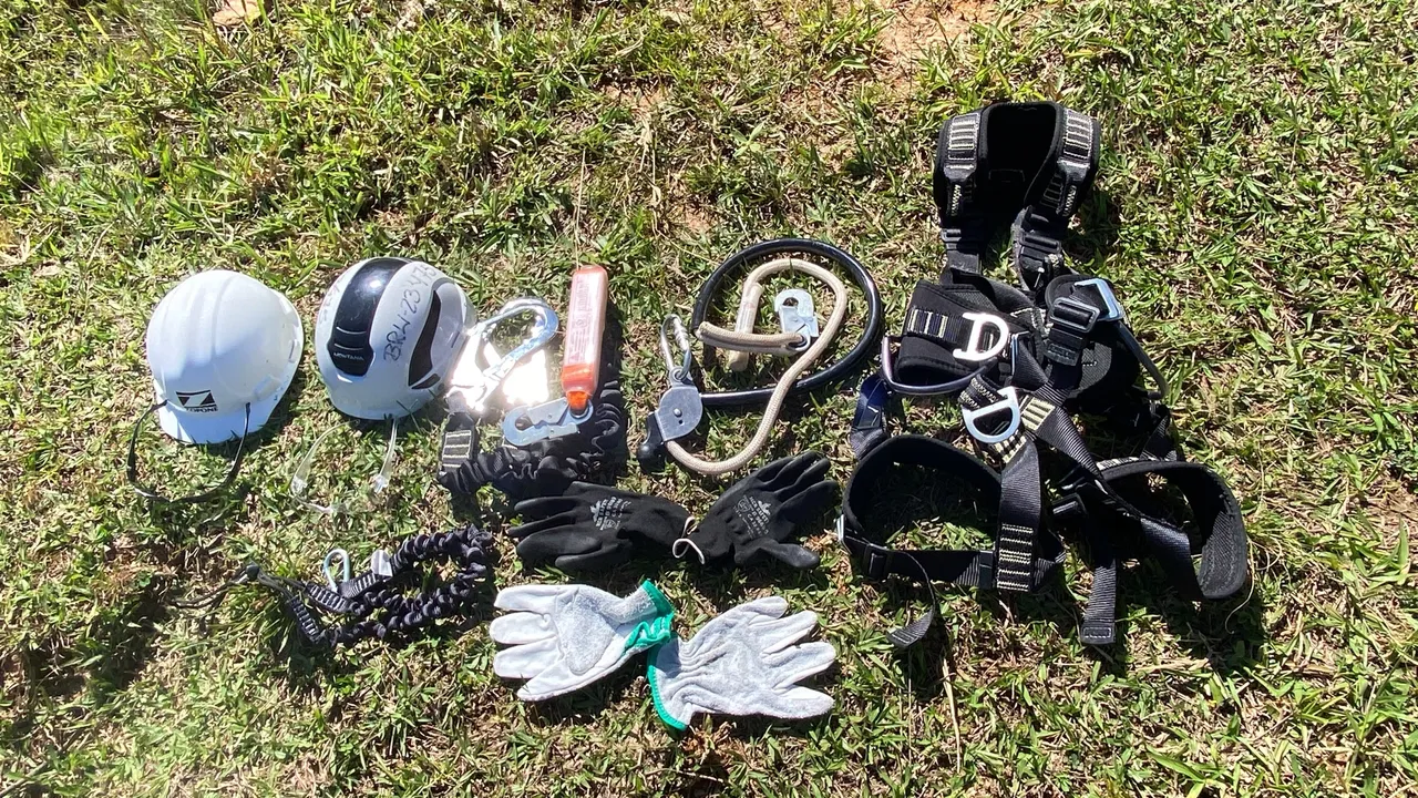 Kit Completo cinto de Segurança para Trabalhos em Altura