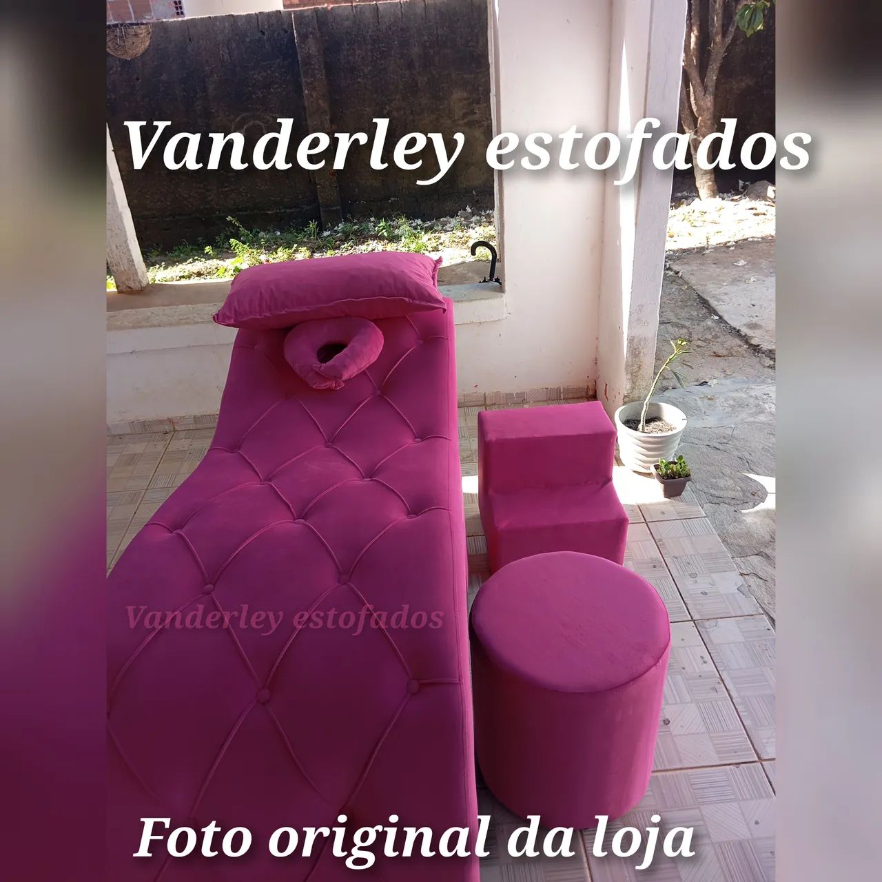 Maca + escada + puf+ 2 travesseiro  - Foto 2