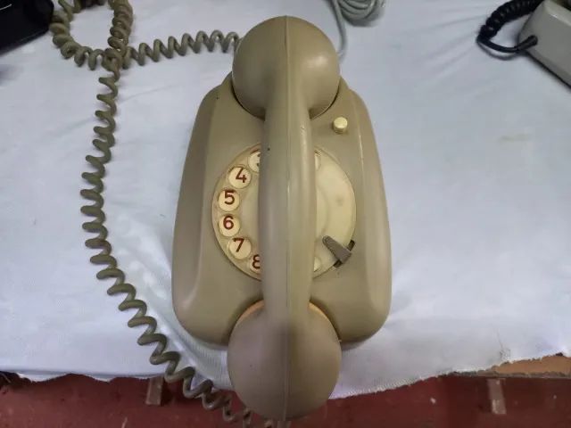 Telefone Antigo Siemens Mesa Gancho Vertical Bege - Foto 2
