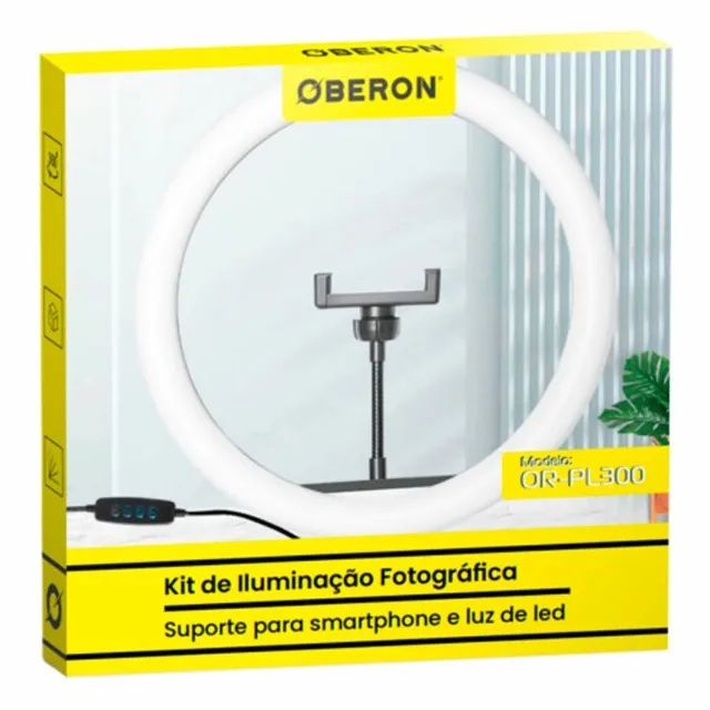 Luminária LED Ring Light youtuber 12? 30cm - Foto 5