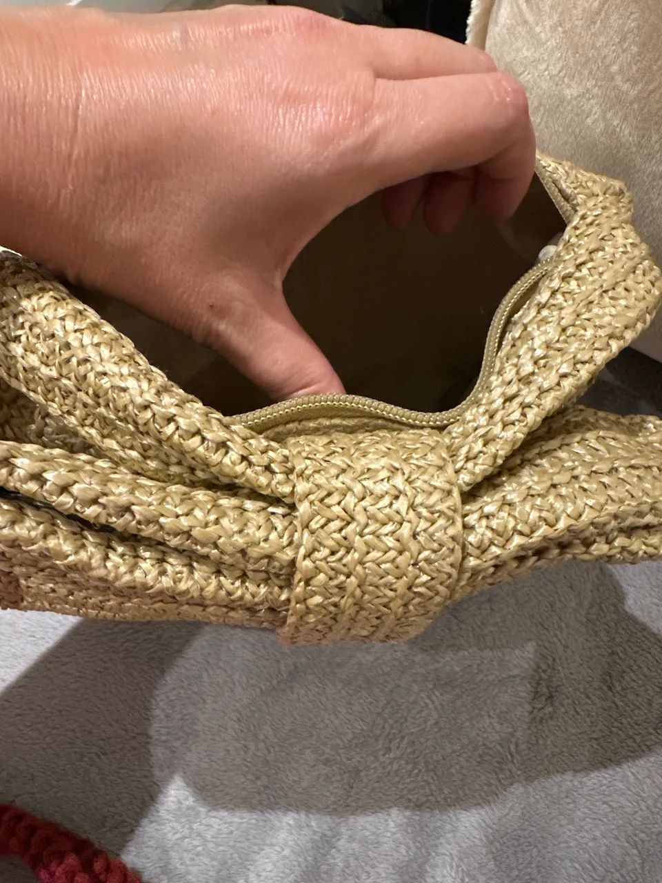 Bolsa de mão de palha - Foto 2