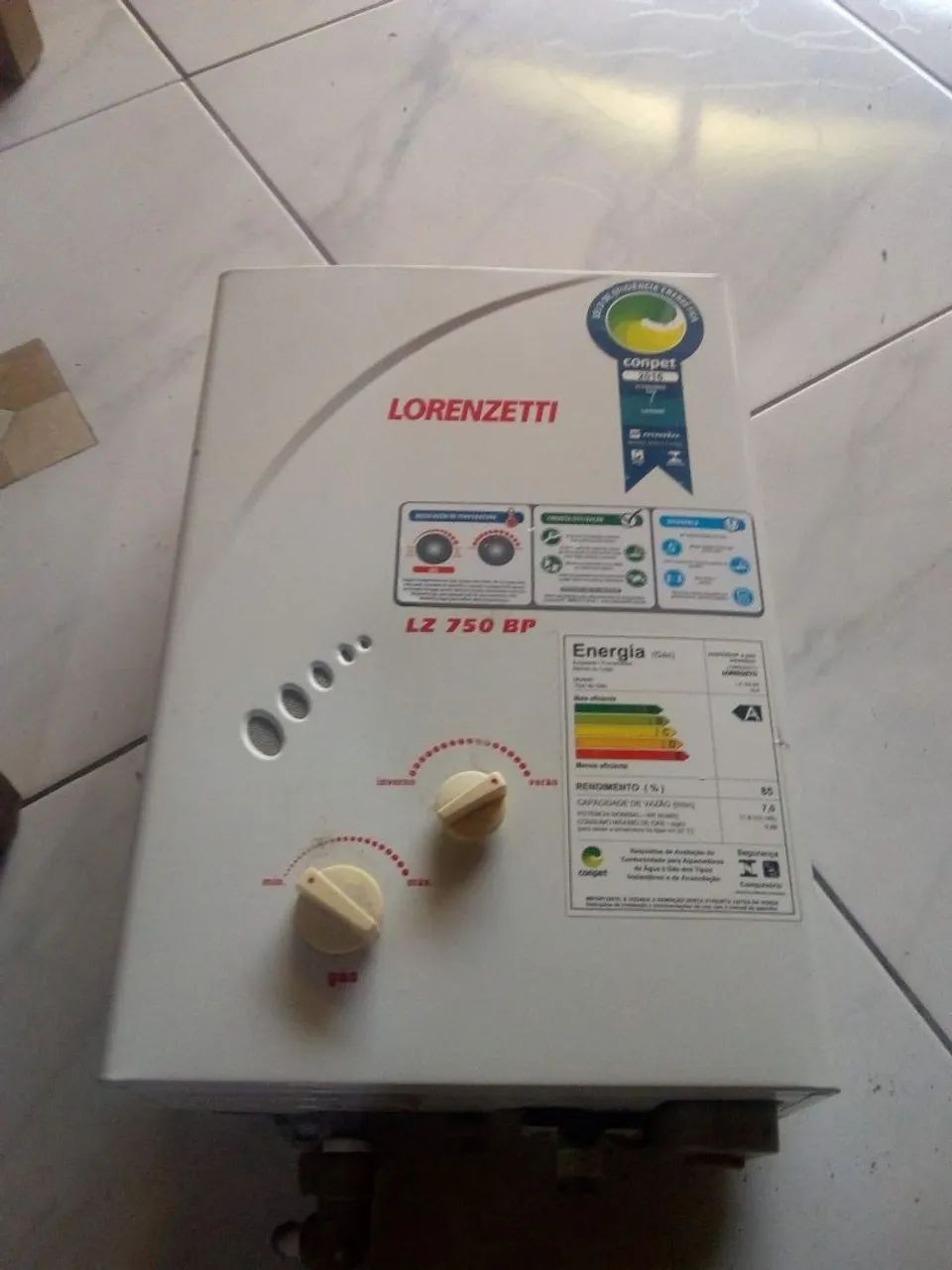Aquecedor a Gás Lorenzetti LZ 750 BP - Instalações Elétricas e