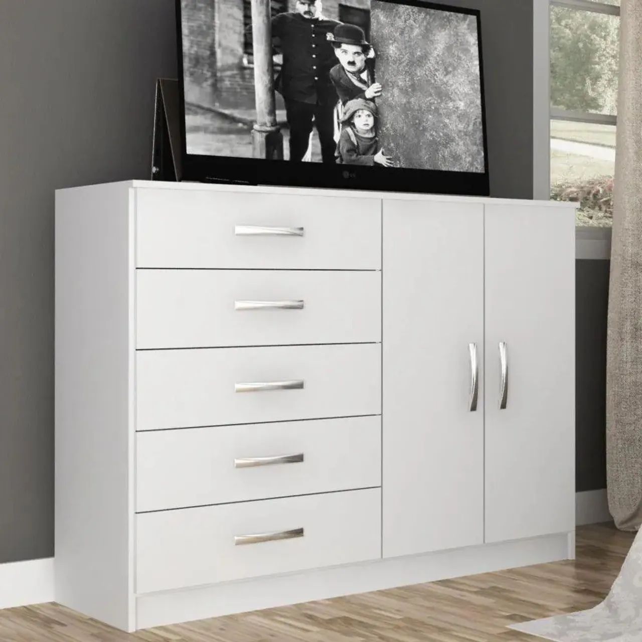 New 2-Door, 5-Drawer Dresser!