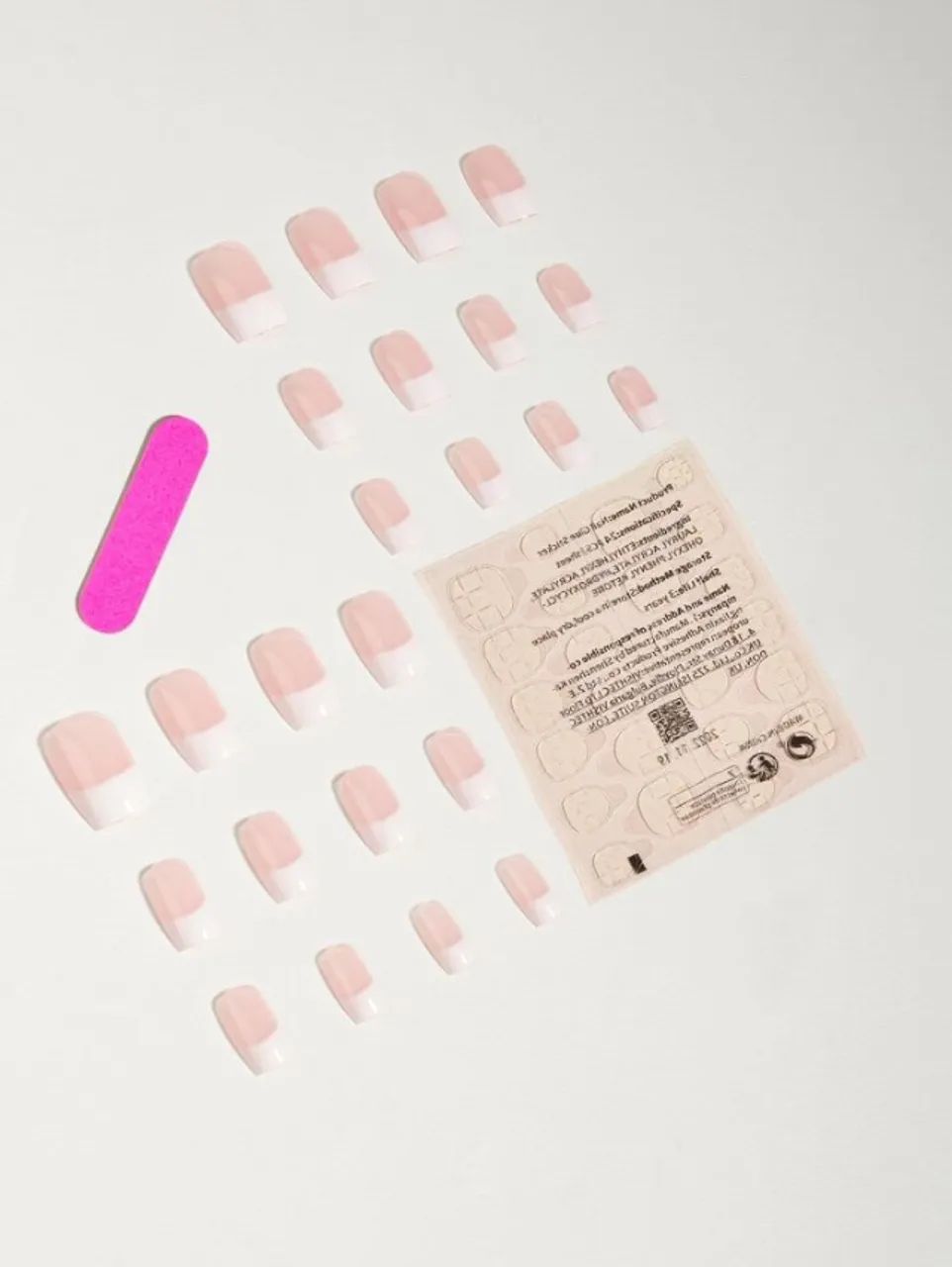 24 Peças de Unhas Postiças + Cola Transparente + Lixa de Unha - Foto 2