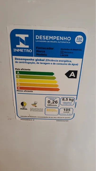 Máquina de lavar eletrolux 8.5kg - Foto 3