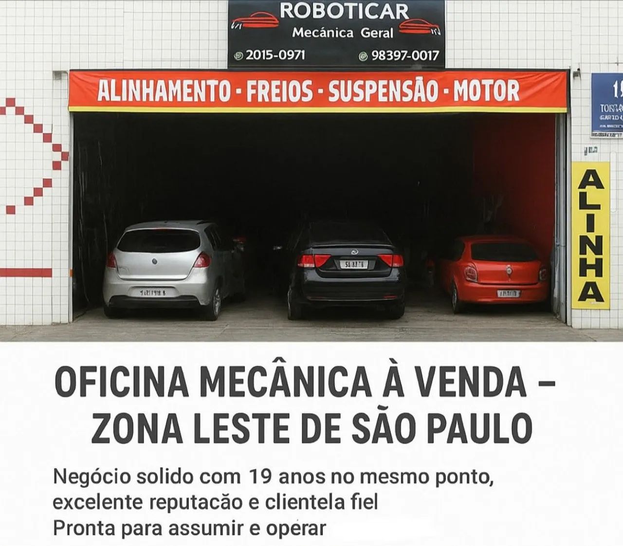 Oficina Mecânica a venda 