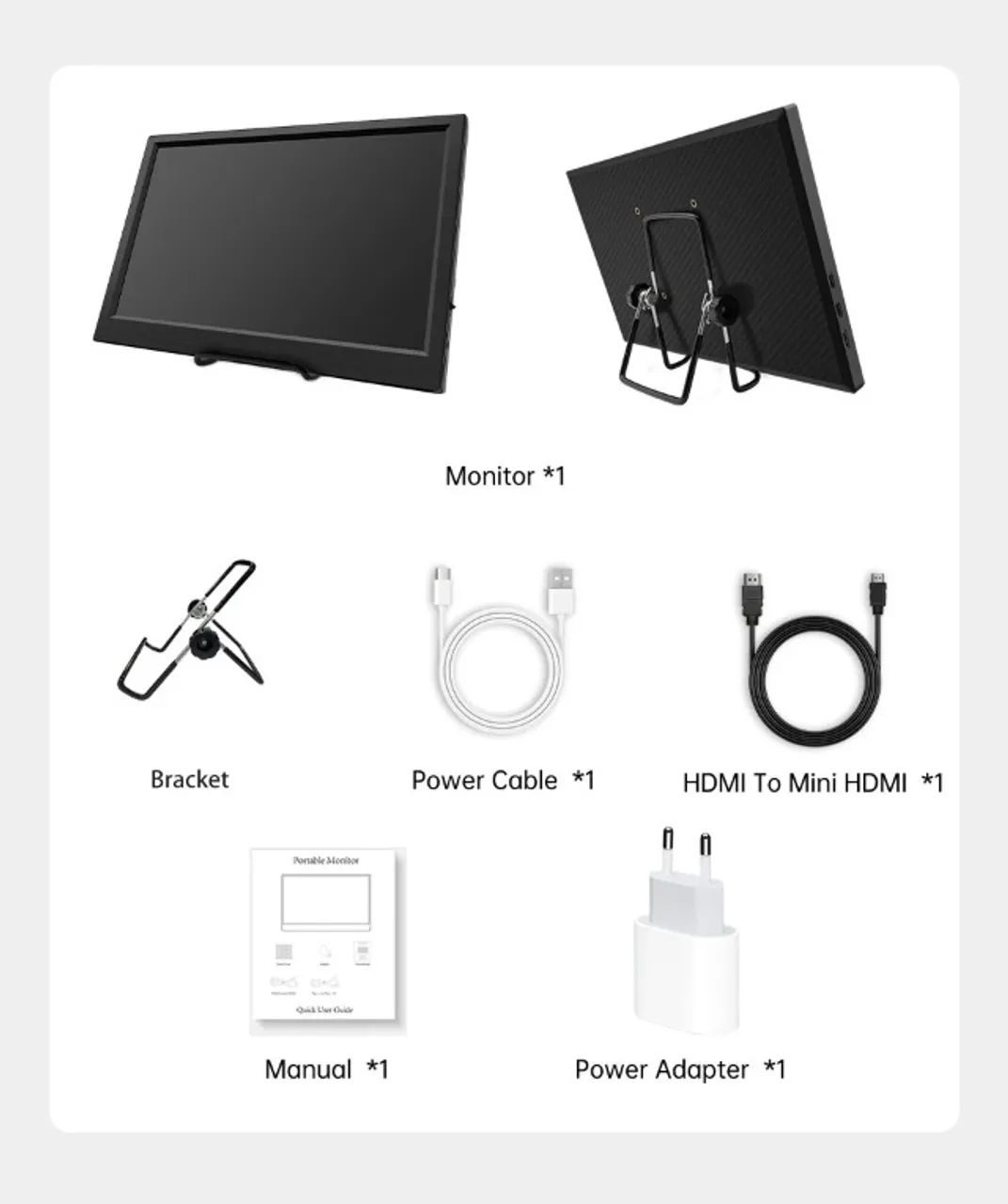 Monitor portátil 11,6" 768p - segunda tela hdmi xbox ps4 switch etc - Foto 5