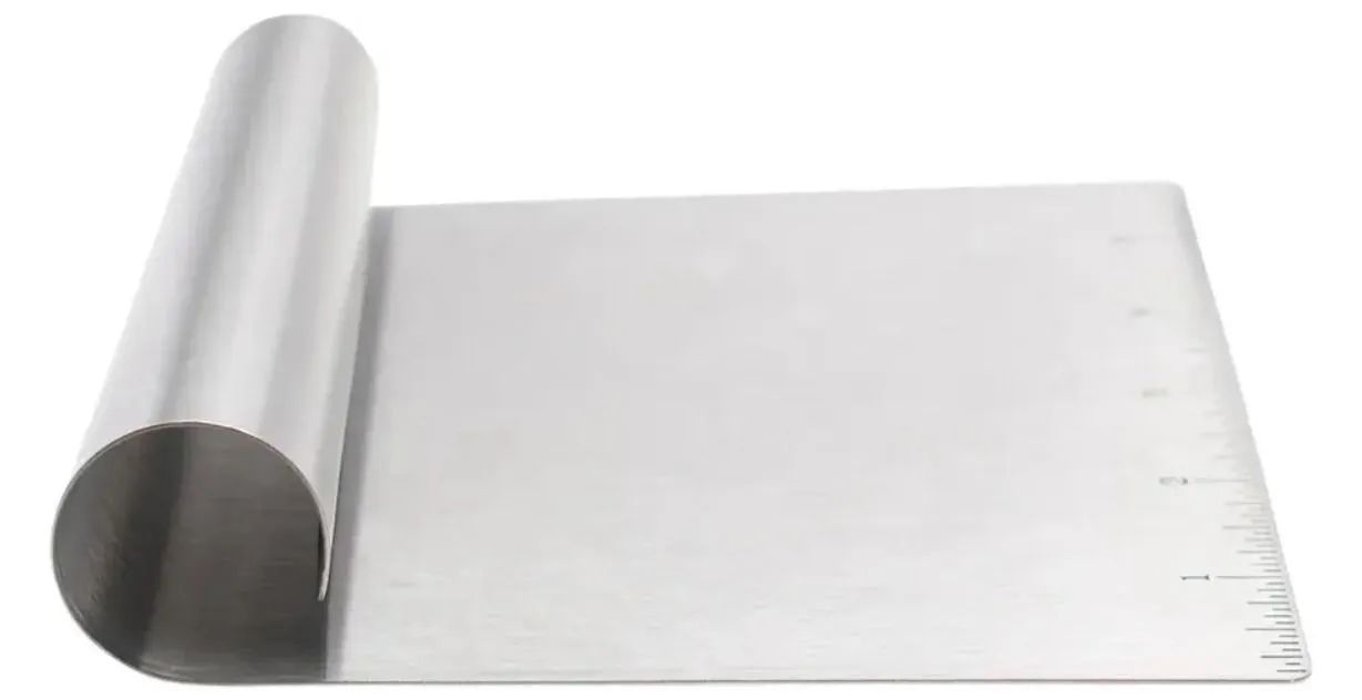 Espátula inox com régua medidora 6 polegadas 15 cm  - Foto 4