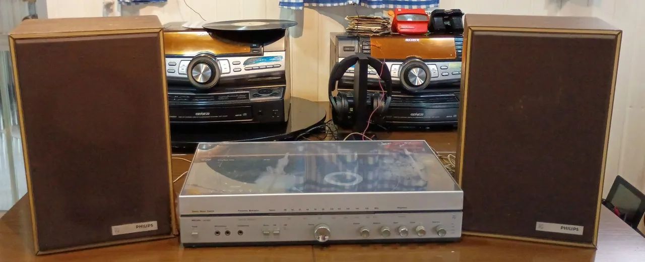 Som 3x1 Philips AH 920  COM AS CAIXAS LEIA 