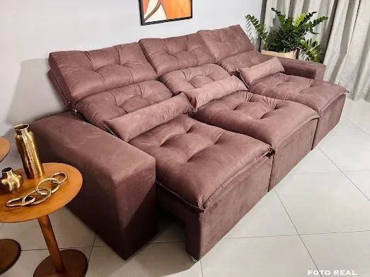 SOfa retrátil e reclinável Toronto 2,75 extra macio  - Foto 2