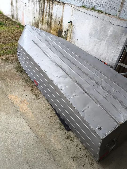 Conjunto Barco de alumínio 4.5mt + Motor Yamaha 8hpFiorio - Foto 4