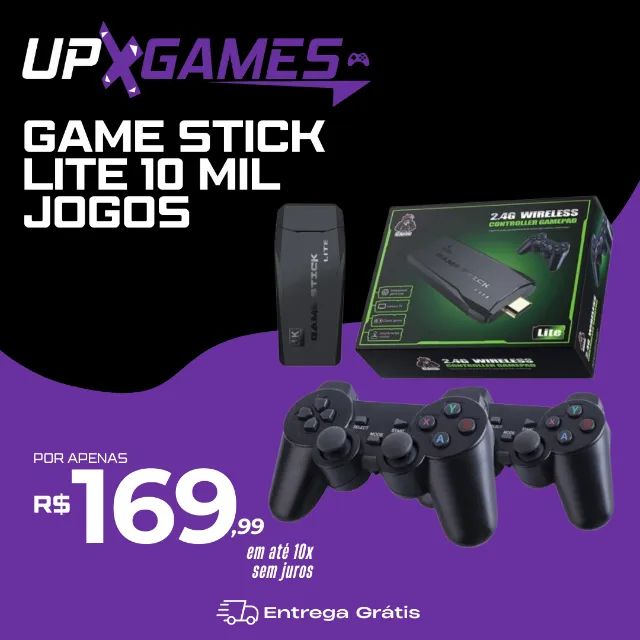 Game Stick Lite 10 mil jogos