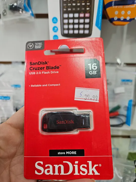 Pen Drive SanDisk Cruzer Blade 16GB - Novo