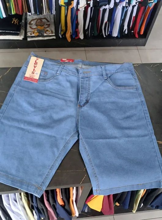 Bermuda jeans masculina 