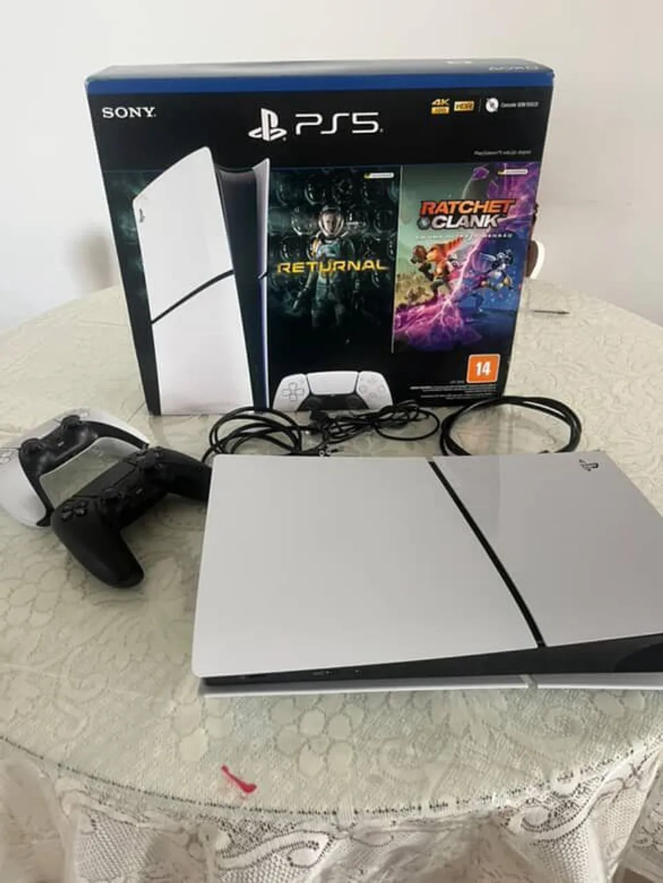 PlayStation 5 (PS5) com Jogos - Novo!